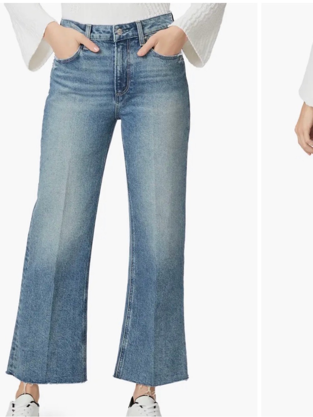 PAIGE Leenah Ankle Wide-Leg Jeans